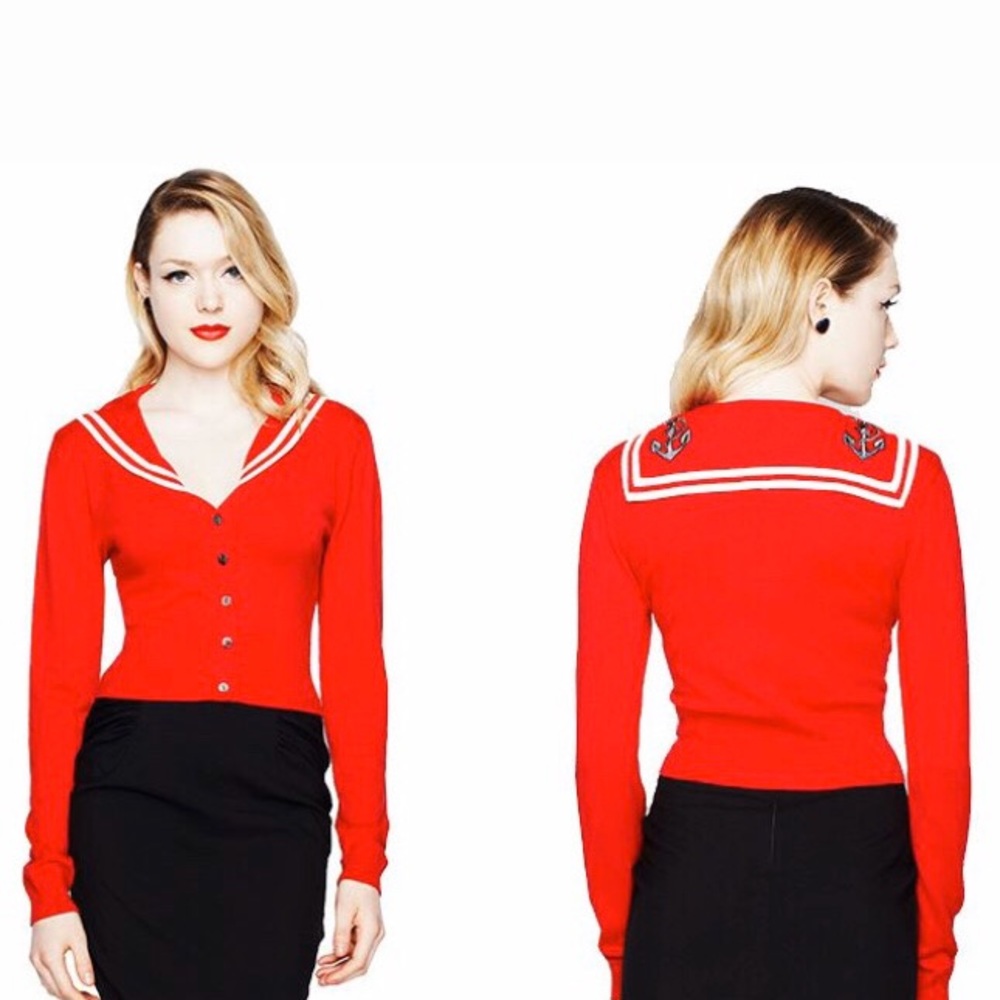 Hell Bunny Sailor Cardigan